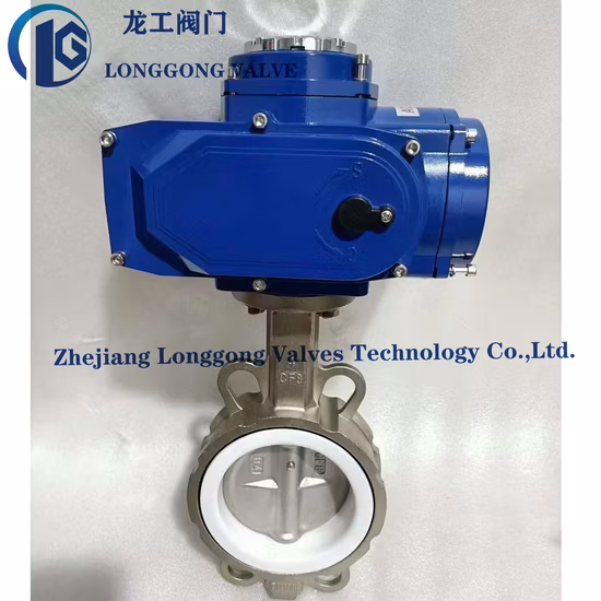 Valvole a farfalla di tipo wafer con flangia in acciaio inossidabile e azionate pneumaticamente/elettriche/a ingranaggi/volantino, sede in EPDM, Pn16, Classe 150 RF