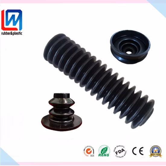 Personalizza la copertura antipolvere automatica NBR per soffietti per tubi in gomma stampata e soffietti per boccole in gomma per copertura antipolvere per macchinari automatici